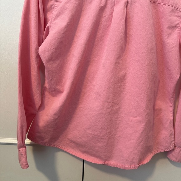 Wrangler Western Breast Cancer Pink Button Down Long Sleeve Shirt Size Large - Picture 11 of 12